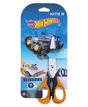 Детска ножица Kite Hot Wheels 13 см, пластмасови дръжки