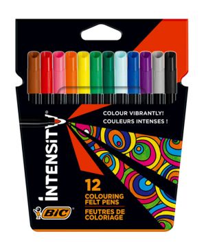 Флумастери Bic Intensity, 12 цвята