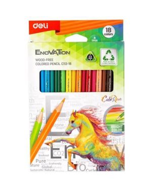 Моливи цветни  Deli  EC113-18 18 цвята