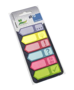 Лепящи индекси Info Notes 18x55mm 6x25, Стрелка