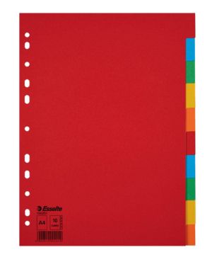 Разделител Esselte картон А4,10 теми
