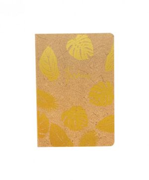 Тетрадка Spree A5, 40л., ред, шита, Kraft Gold