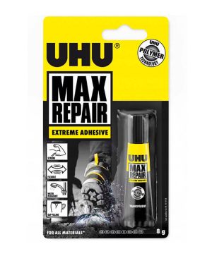 Лепило Uhu Max repair power полимерно 8gr, блистер