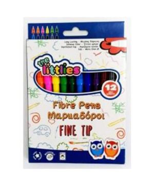 Флумастери The Littlies, 12 цвята