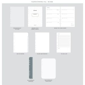 Filofax Органайзер Moonlight, A5, бял