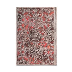 Paperblanks Тефтер Garnet, Midi, широки редове, мека корица, 88 листа