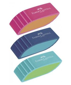 Гума Faber Castell Bi Color, цветен микс