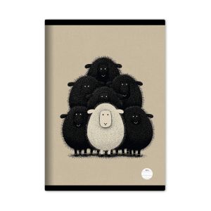 Тетрадка, A4, широки редове, офсетова хартия, мека корица, 40 листа, дизайни за момче