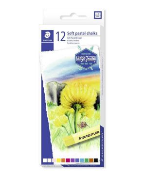 Меки пастелни тебешири Staedtler DJ, 12 цвята