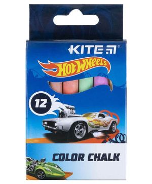 Тебешири Kite Hot Wheels, 12 бр, Цветни