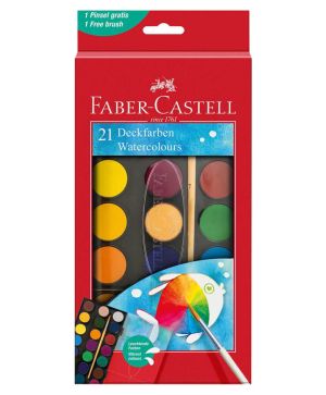 Бои акварелни Faber Castell, 21 цвята