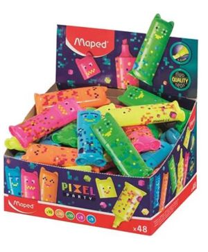 Текст маркер Maped mini pixel party, Оранжев