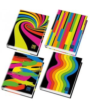 Класьор A4 Blasetti One Color, 4 ринга, 35mm Black&Fluo