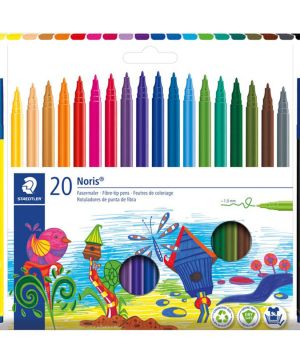 Флумастери Staedtler Noris 326, 20 цвята