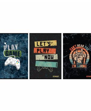 Тетрадка A5 Street Gaming, широки редове, 60л