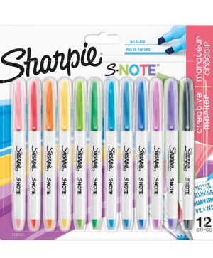 Комплект маркери Sharpie S-note, 12 цвята, блистер