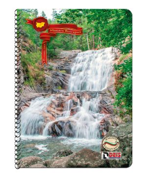 Тетрадка Dies A4, 80л., малки квадратчета, спирала, меки корици