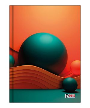 Тетрадка Deis А4, 152л, широки редове, шити, твърди корици  01654