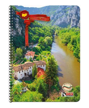 Тетрадка Deis В5, 100л, редове, спирала 01637