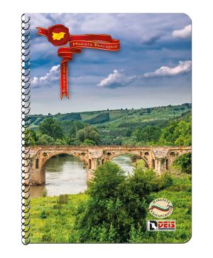 Тетрадка Deis A5, 100л, редове, спирала 01633