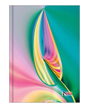 Тетрадка А5 Deis, 200л, широки редове, шити, твърди корици 01652