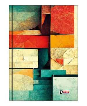 Тетрадка А5 Deis, 200л, широки редове, шити, твърди корици 01652