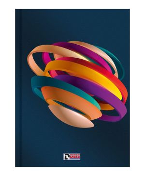 Тетрадка А5 Deis, 120л, редове, шити, твърда корица 01650
