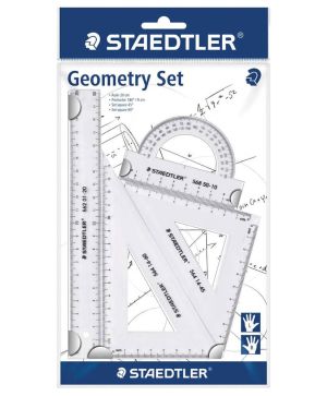 Геометричен комплект Staedtler 20см, 4 части