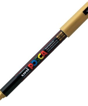 Перманентен маркер Uni Posca PC-1MR на водна основа, 0.7 mm, Златист