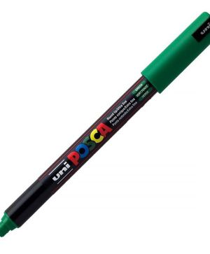 Перманентен маркер Uni Posca PC-1MR на водна основа, 0.7 mm, Зелен