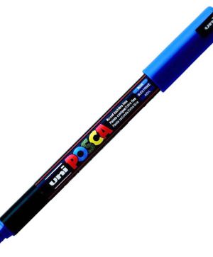 Перманентен маркер Uni Posca PC-1MR на водна основа, 0.7 mm, Син