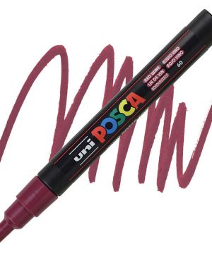 Перманентен маркер Uni Posca 0.9-1.3mm Виненочервен