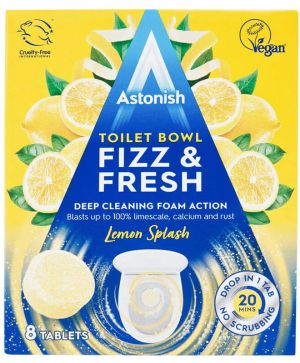 Таблетки Astonish за почист на WC, 8бр Лимон