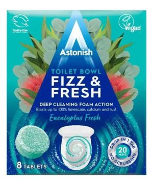 Таблетки Astonish за почист на WC, 8бр Евкалипт