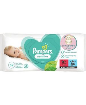 Мокри кърпи Pampers Sensitive 52бр