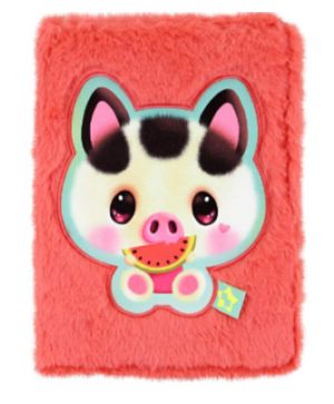 Бележник Bangoberry Piggy Pig, 192 стр, плюшен