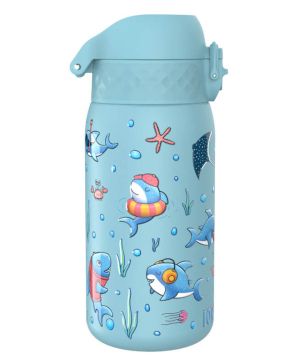 Бутилка за вода ION8 Print, метална 400ml Sharks