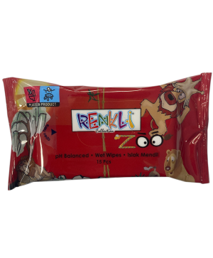 Мокри кърпи Renkli Zoo 15бр.