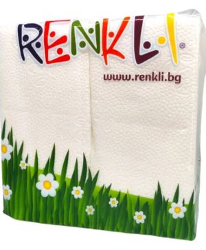 Салфетки Renki 33х33см, 1 пласт,Бял