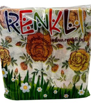 Салфетки Renki 33х33см, 1 пласт, Цветни