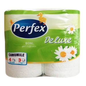 Тоалетна хартия Perfex Deluxe, 3пласт, 4бр Лайка