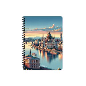 Тетрадка Keskin, 16.5х22.5, 80л, PP, ШР, спирала, CITY