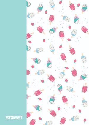 Тетрадка Street, А4, бели л, 42л, PP корици, BLOSSOM