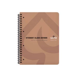 Тетрадка Sazio Social Spiral Basic, A4, широки редове и квадратчета, офсетова хартия, със спирала, 100 листа