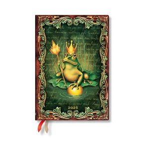 Paperblanks Планер Frog Prince, Midi, Verso, твърда корица, 80 листа, за 2026 година