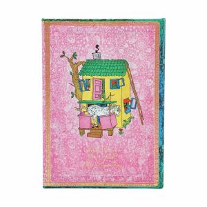 Paperblanks Тефтер Pippi Longstocking, Ultra, широки редове, твърда корица, 72 листа