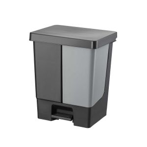 Кош за отпадъци Planet Duo, с педал, 20 L, антрацит