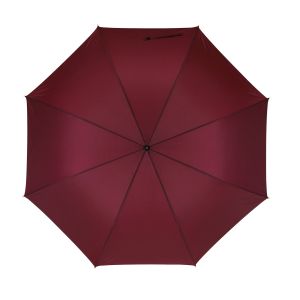 Office 1 Чадър, автоматичен, с извита дървена дръжка, 103 cm, с брандиране, бордо, 50 броя