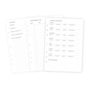 Filofax Пълнител за органайзер Minimal, А5, за дома