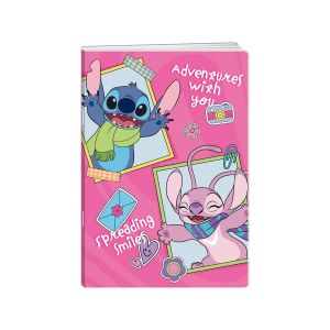 Disney Тетрадка Stitch&Angel, A5, малки квадратчета 5 x 5 mm, офсетова хартия, 20 листа